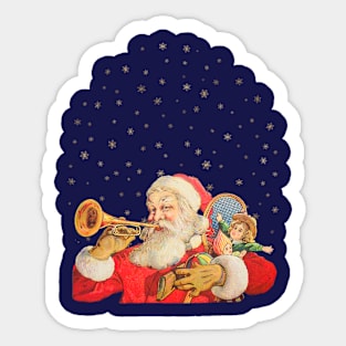 Santa Claus Vintage Illustration Sticker